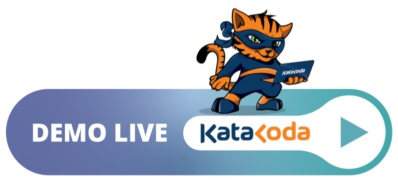 Scénario Katacoda (cliquez sur le chat)